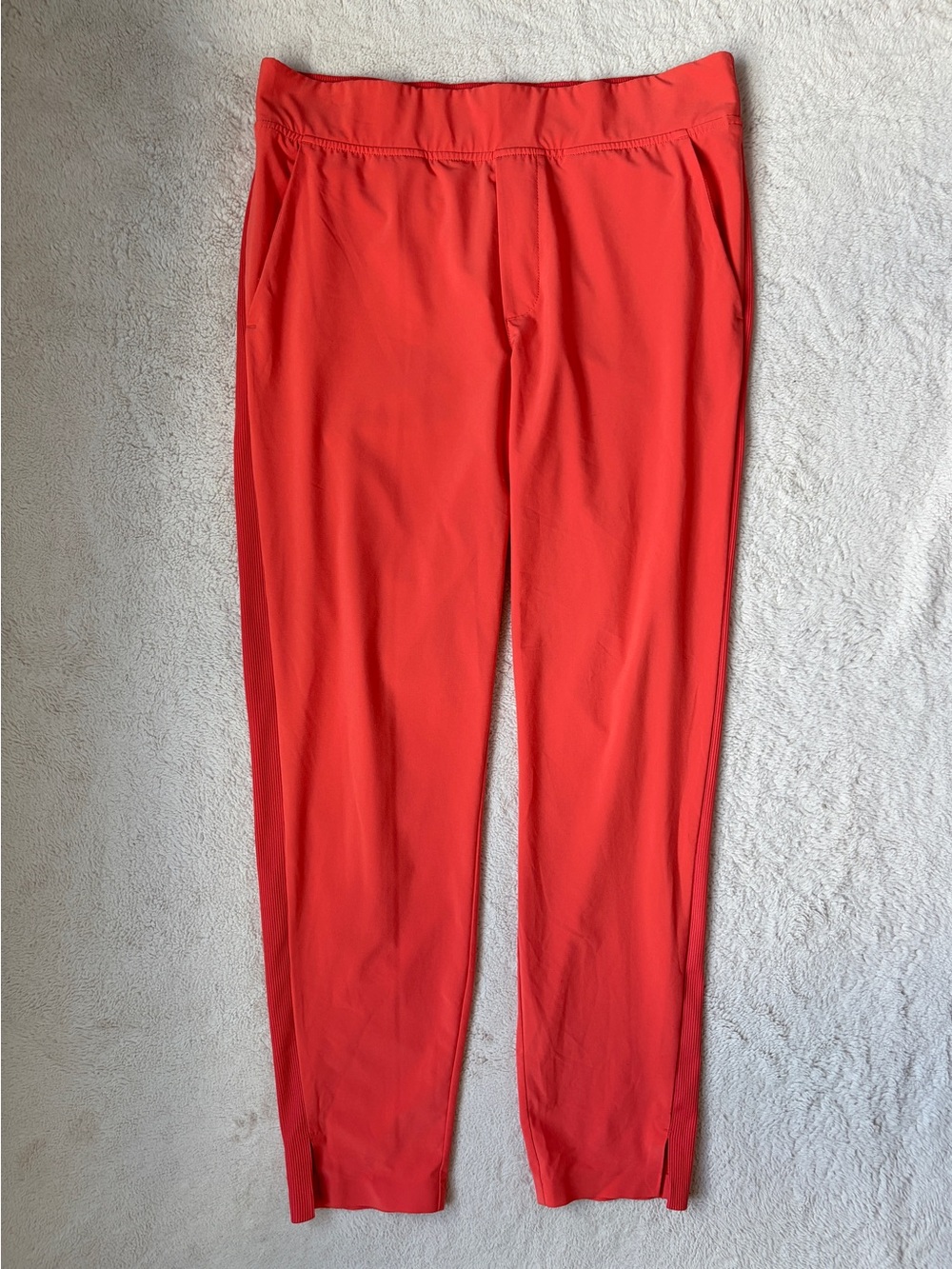 Athleta Brooklyn Ankle Stretch Tapered Pants Orange Women Size 6